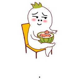 画小表情吃瓜,趣味横生的表情包盛宴